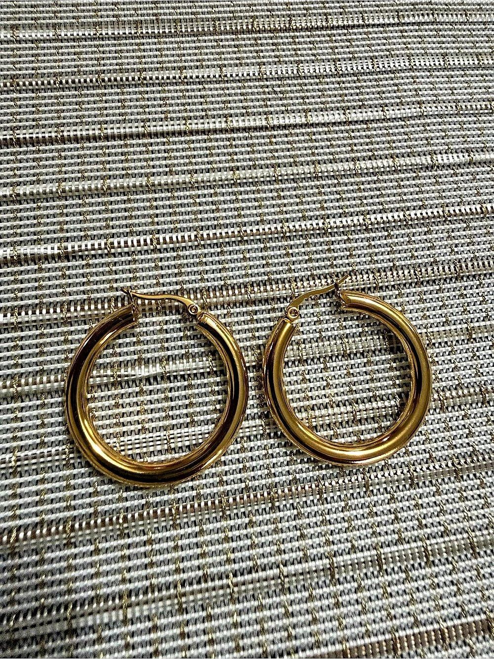 Gold-Tone Hoop Earrings NWT